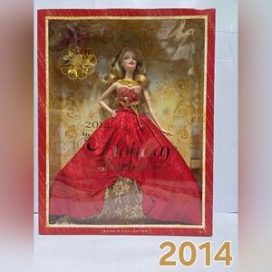 Barbie Red and Gold Holiday Ball Gown 2014